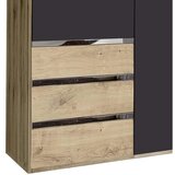 MID.YOU omara s klasičnimi vrati, barve grafita, barve hrasta | Shoptok.si