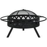 Posuda za vatru sa žaračem 70 cm XXL čelična | shoptok.hr