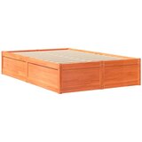 Krevet s madracem voštano smeđi 120 x 190 cm od borovine | Eponuda.com