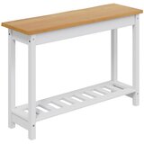  Konzolna stolica EKAI Bijela 112 x 35 x 76 cm Masivna borovina | shoptok.hr