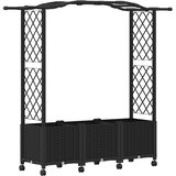  Povišeni krevet s mrežom i krovom Crna 164 x 40 x 144 cm PP | shoptok.hr