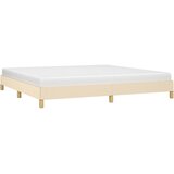  Okvir za krevet bez madraca krem 200x200 cm od tkanine | shoptok.hr