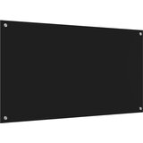  Kuhinjski zid Crna 110 x 60 cm Staklo otporno na udarce | shoptok.hr