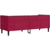  Trosjed Chesterfield s jastučićima crvena boja vina baršunasti | shoptok.hr