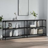  Konzolni stol crni 200 x 29 x 75 cm od konstruiranog drva | shoptok.hr