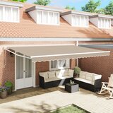 vidaXL Avtomatska retraktibilna tenda Bež 500x300 cm, Zamenjava tenda za okvir 5x3 m Bež Cene