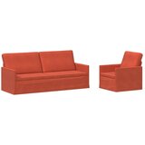  Set sofe 2 pcs Crvena narančasta Kordura tekstil - Crvena narančasta 1-sjedalni + 3-sjedalni (180 cm) | shoptok.hr