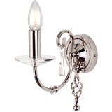 Elstead Lighting Elstead Aegean Notranja stenska svetilka s svečo, 1 luč, polirani nikelj, E14, (22099360) | Shoptok.si
