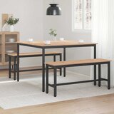  Stol za objedovanje Prirodna 110 x 110 x 75 cm | shoptok.hr
