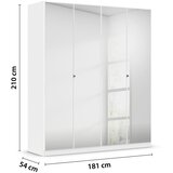 Modern Living Omara Za Oblačila Reflect, Bela | Shoptok.si