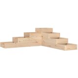 Maison Chic Cvetlični Lonec - Vrtna korita s 4 nadstropji 106x104,5x36 cm trdna borovina, (22057430) | Shoptok.si