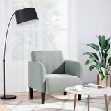 SOFA fotelja s naslonima za ruke svijetlosiva 54 cm baršunasta | shoptok.hr