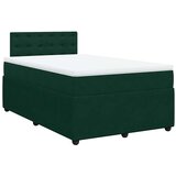  box spring s madracem tamnozeleni 120x190 cm baršunasti | shoptok.hr