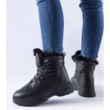 Gemre Black insulated platform snow boots Dwayn | Shoptok.si