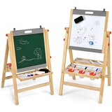 Costway Dvostranska otroška tabla za suho brisanje Tabla za otroke, (5000489907) Cene