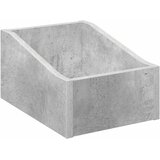  Kutija za LP ploče Betonska siva 23 x 33 x 16 cm | shoptok.hr