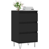  Komoda crna 40 x 35 x 70 cm od konstruiranog drva | shoptok.hr