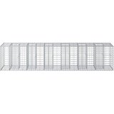  Gabionski uzdignuti krevet 2 pcs Srebrno 260 x 60 x 55 cm | Eponuda.com