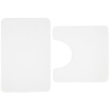 Catherine Lansfield Bijele kupaonske prostirke u setu 2 kom za WC 50x80 cm Anti-Bacterial – Cijene