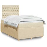  Krevet box spring s madracem krem 120 x 190 cm od tkanine | shoptok.hr