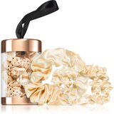 BrushArt Gift for You Slim & Midi satin scrunchie set elastike za lase Blonde latte 3 kos Cene