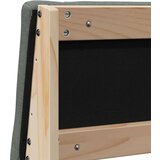  Tapecirani uzglavlje Tamno siva 150 cm Čvrsto borovo drvo | shoptok.hr