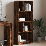 vidaXL Knjižna omara dimljeni hrast 57x28,5x141 cm inženirski les | Shoptok.si