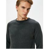 Koton Knitwear Sweater Washable Crew Neck Stitching Detailed Cotton cene