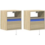  Zidni TV ormarići LED 2 kom boja hrasta sonome 41x31x45 cm | Eponuda.com