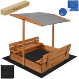  SB-120RSET drveni pješčanik 120 x 120 cm s krovom, impregniran | shoptok.hr
