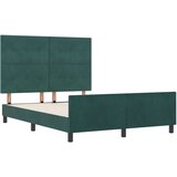  Tamnozeljeni Baršunasti Krevet 140x190 cm | shoptok.hr