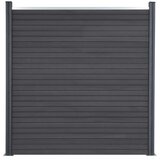  Set panela za ogradu sivi 699x186 cm WPC | shoptok.hr