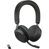 Jabra Evolve2 75 - USB-A MS Teams with Desk Stand - Black