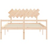  Krevet za starije s uzglavljem 160x200 cm od masivnog drva | Shoptok.si