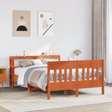 vidaXL Okvir kreveta bez madraca voštano smeđi 120x190 cm od borovine | shoptok.hr
