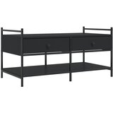 vidaXL Klubska mizica črna 99x50x50 inženirski les, (20908642) | Shoptok.si