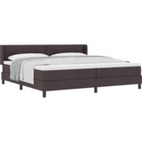  Postelja boxspring z vzmetnico Temno rjava 200 x 200 cm, (5000127073) | Shoptok.si