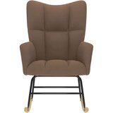  Stolica za ljuljanje od tkanine smeđa | shoptok.hr
