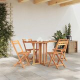 vidaXL zložljiva vrtna miza 120x70x75 cm trdna tikovina | Shoptok.si