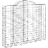  Lučne gabionske košare 5 kom 200x30x160/180cm pocinčano željezo | shoptok.hr