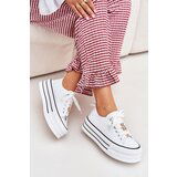 Boto Women's Platform Sneakers With Golden Accents White Fiorina | shoptok.hr