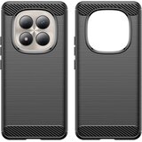 Techsuit Carbon Silicone maska za Xiaomi Redmi Note 15 Pro 4G - crna | Shoptok.si