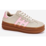 EVENTO Boto Womens Sneakers On Platform Beige Syliyana | Shoptok.si