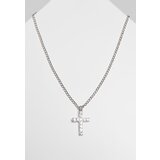 Urban Classics Necklace with diamond cross - silver color | ePonuda.com