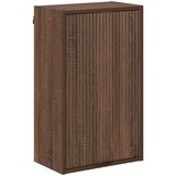 vidaXL Kopalniška omarica z vrati Rjavi hrast 39 x 23.5 x 65 cm | Shoptok.si