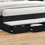  Ladice za krevet s ladicama Crni hrast 180 x 36,5 x 16,5 cm | shoptok.hr