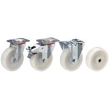 Wicke Poliamidno kolo, ohišje iz jeklene pločevine, Ø x širina kolesa 100 x 38 mm, vrtljivo kolo, valjčni ležaj | Shoptok.si