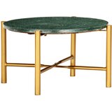 vidaXL Klubska mizica zelena 60x60x35 cm kamen z marmorno teksturo Cene