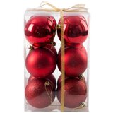 Olimp Sport Set ukrasa za jelku kugle 12 komada crvena Icy | ePonuda.com