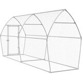  Kavez za kokoši srebrni 400 x 105 x 182 cm od pocinčanog čelika | shoptok.hr